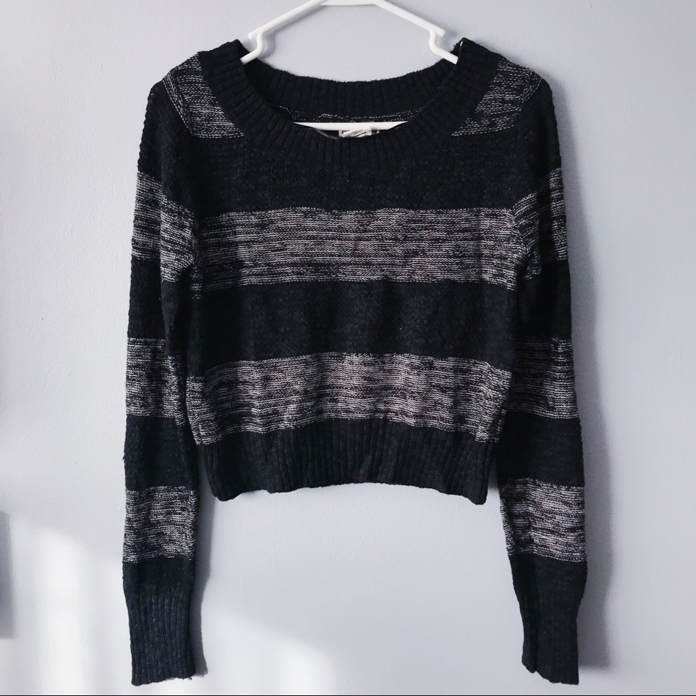 Hang Ten Cropped Stripe Sweater